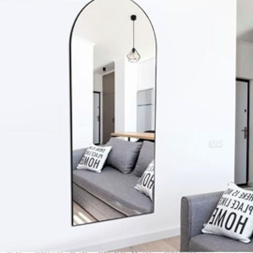 מראה מתכת קשת צבע שחור